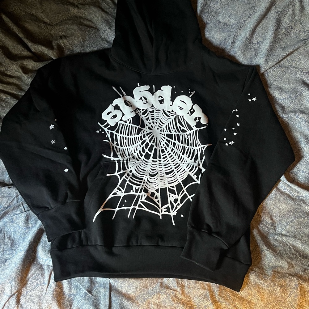 Black Spider Web Hoodie